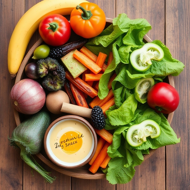 plate of healthy vegetables