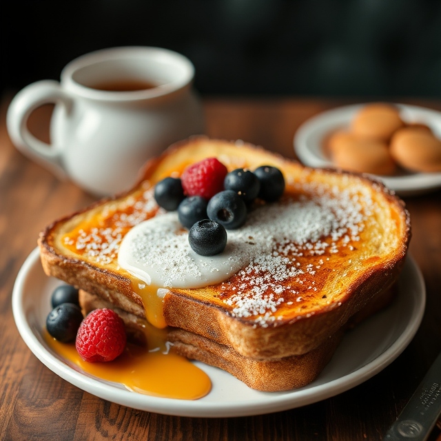French toast with sandwich bread